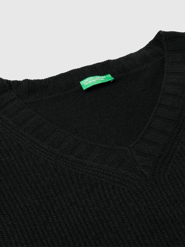 V NECK SWEATER L/S Damen image number 7